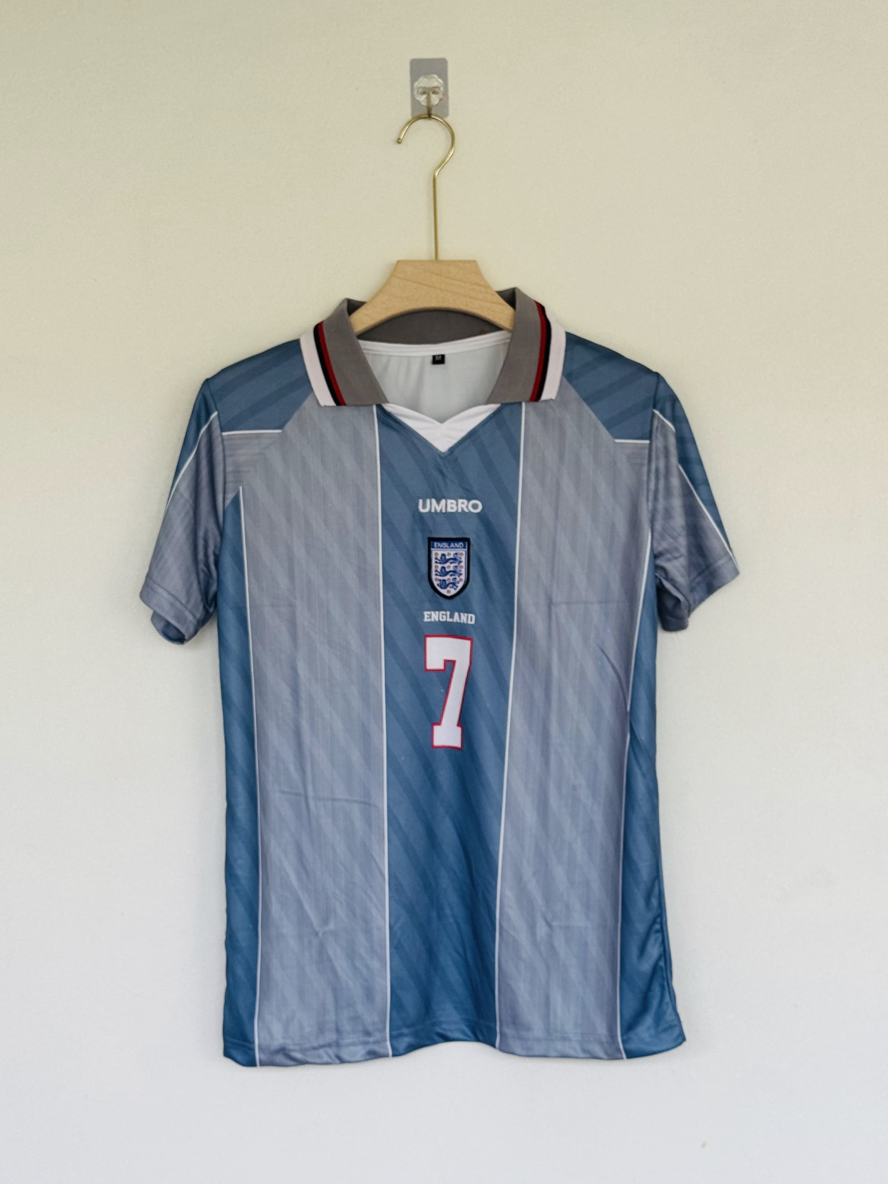 1996-97 England Third Jersey - Rare Navy Edition