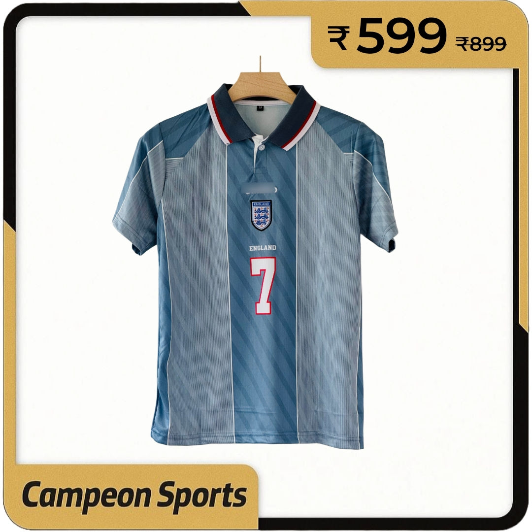 1996-97 England Third Jersey - Rare Navy Edition