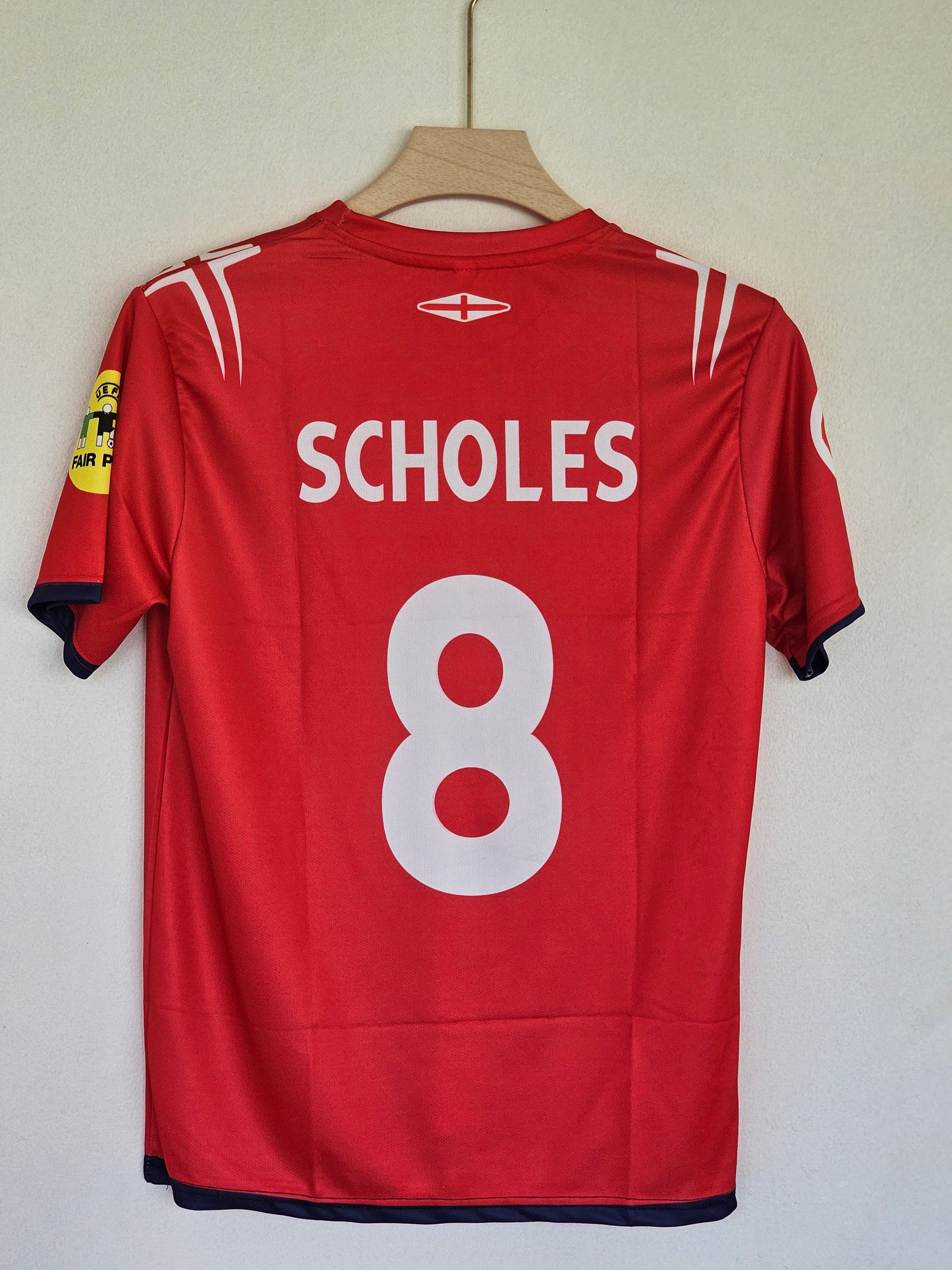 2004 England Away Jersey - Paul Scholes Edition