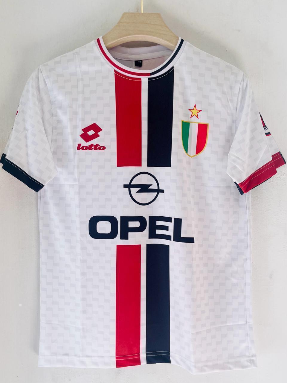 Celebrate Maldini’s Defensive Legacy with the 1995-96 AC Milan Away Jersey