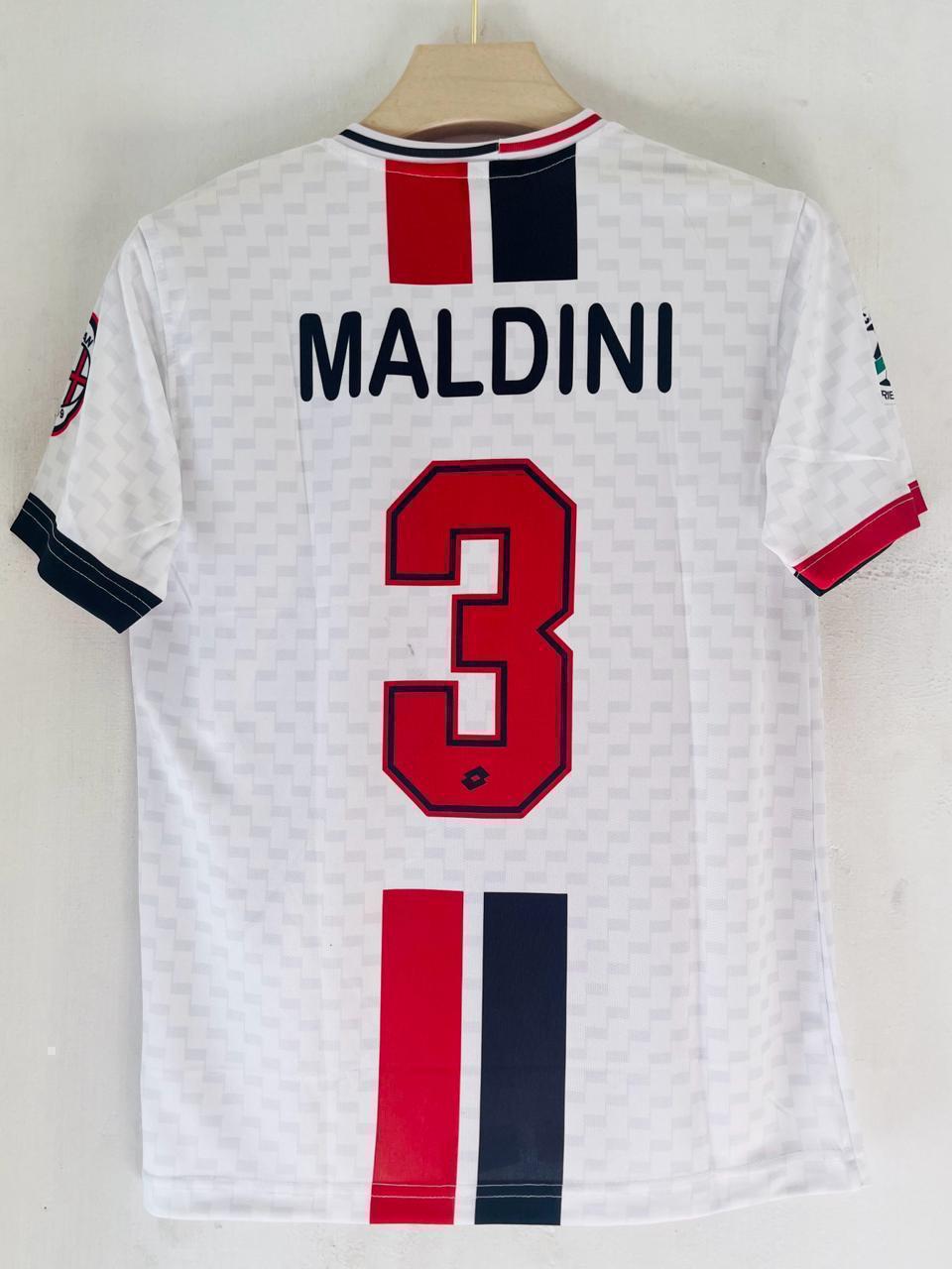 Celebrate Maldini’s Defensive Legacy with the 1995-96 AC Milan Away Jersey