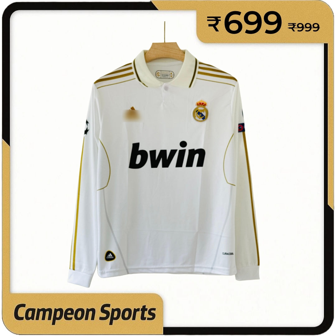 Celebrate a Record-Breaking Season with the 2011-12 Real Madrid Home Jersey – Cristiano Ronaldo Full Sleeve  Edition