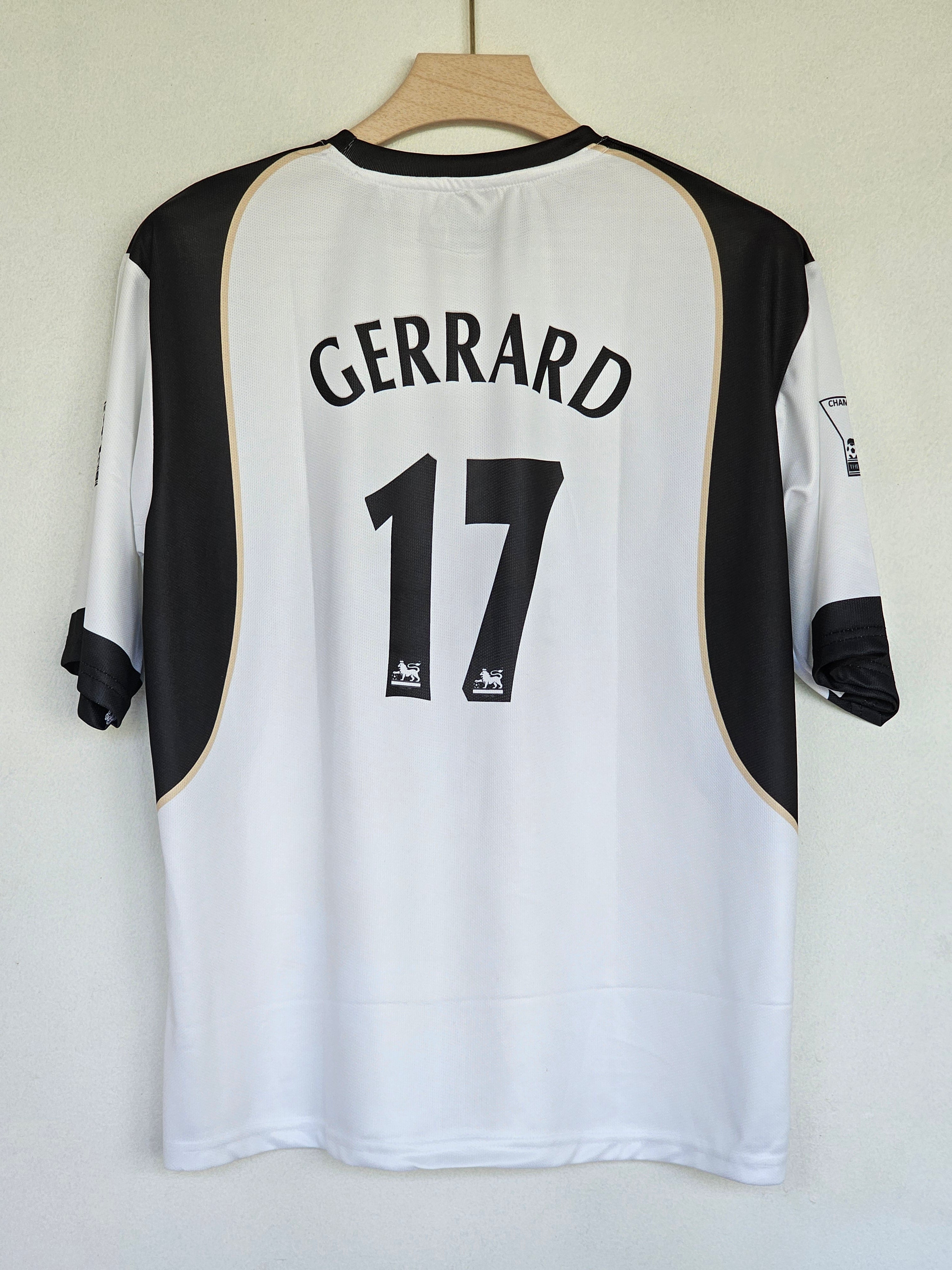 2001-02 Liverpool Away Jersey - Five-Sleeve Gerrard Edition