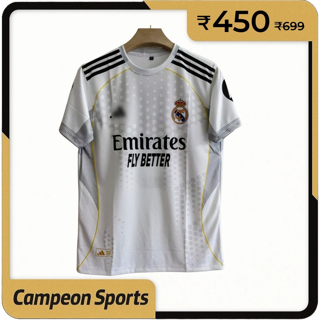 2025 Real Madrid Home Jersey – Official Edition Mbappe embroidery