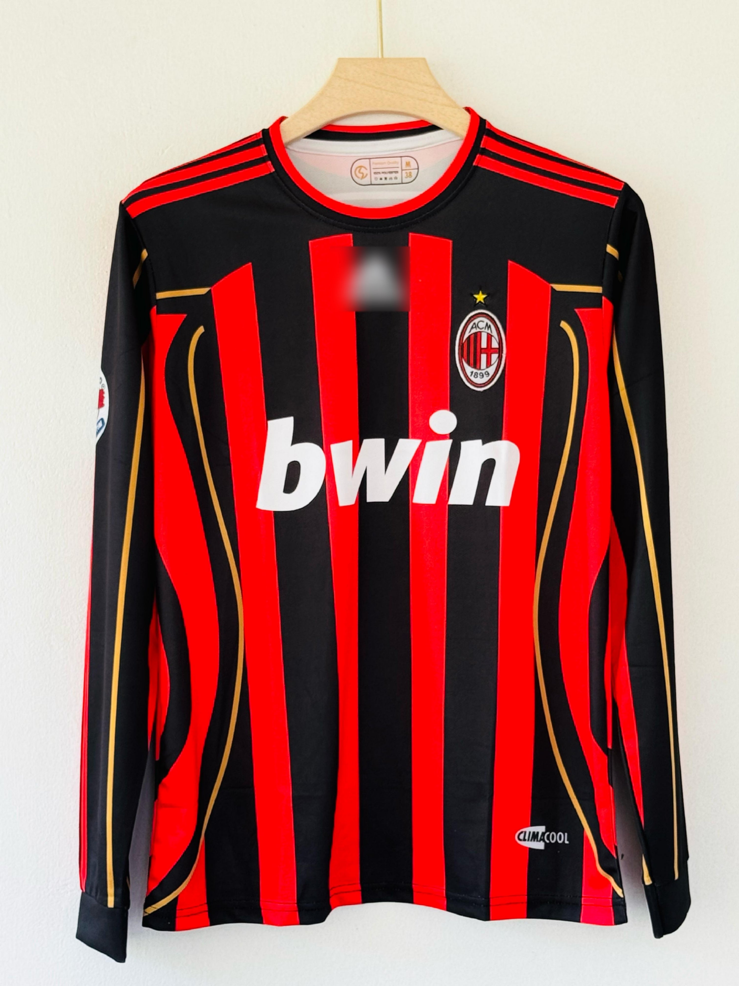 Celebrate maldini Season with the 2006-07 AC Milan Home Jersey – Full Sleeve Embroidery Edition