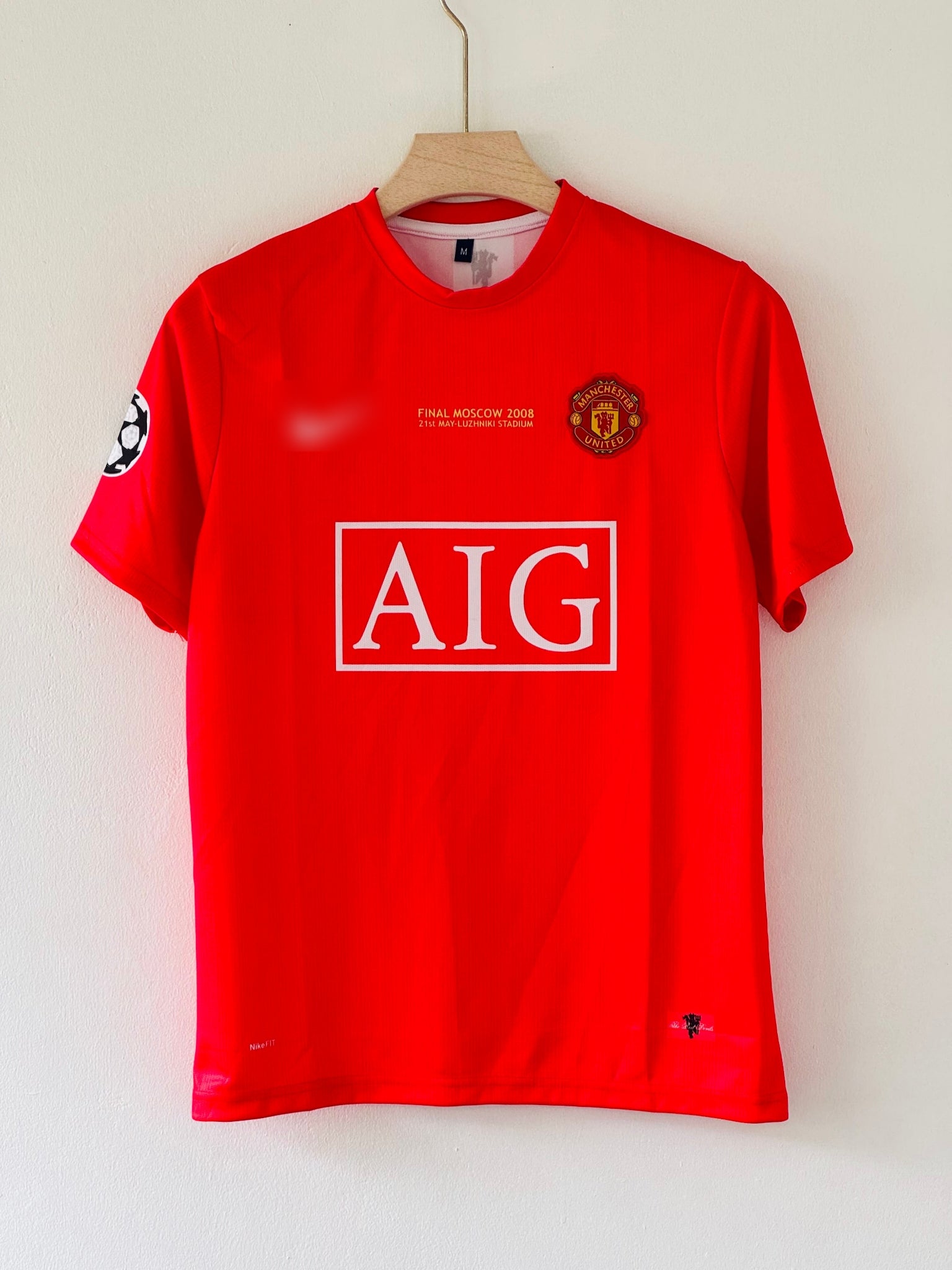 Manchester United Home Jersey 2007-08  - Ronaldo Edition with Embroidered Design