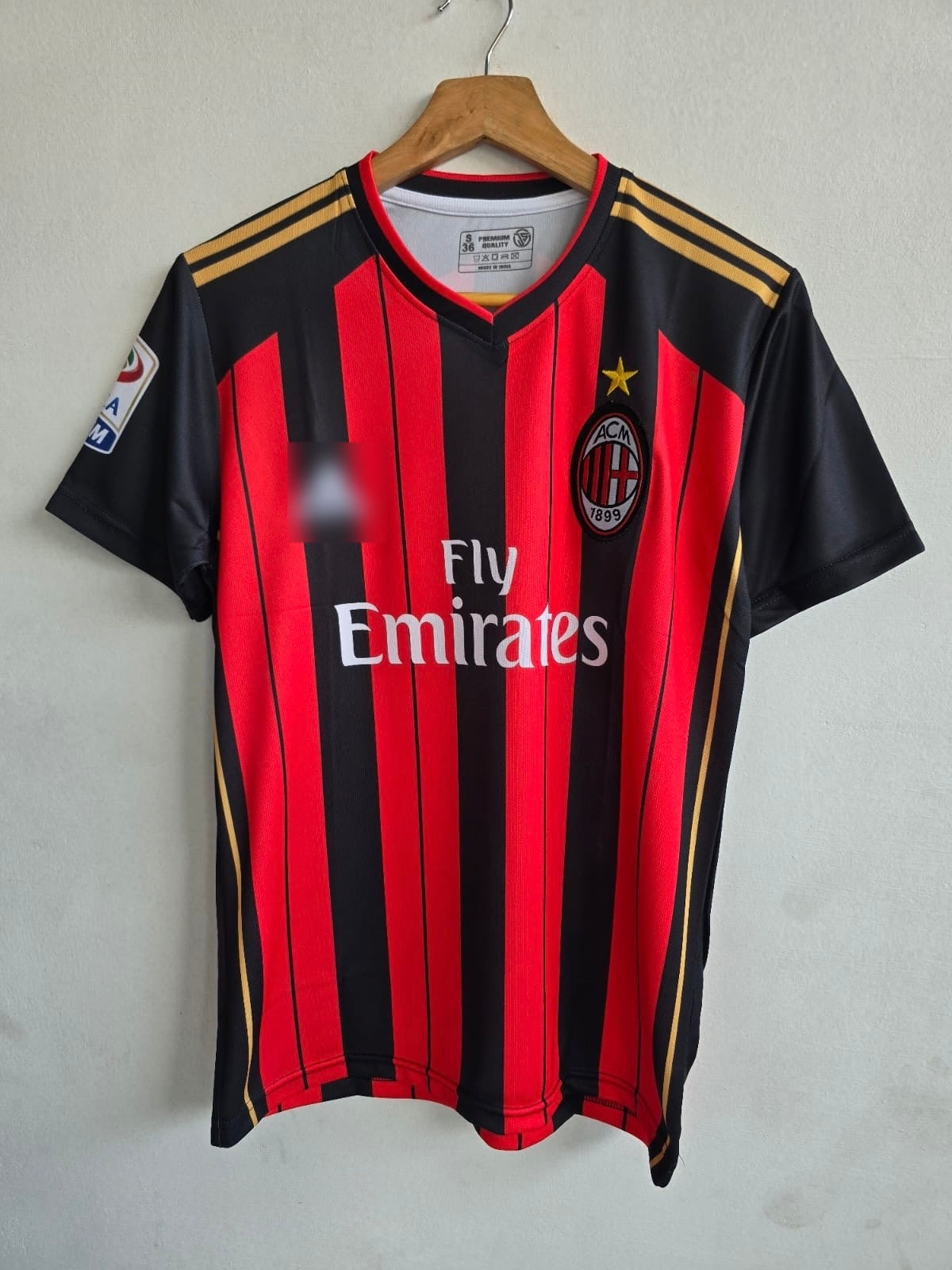 2007-08 AC Milan Home Jersey - Kaká Embroidery Edition