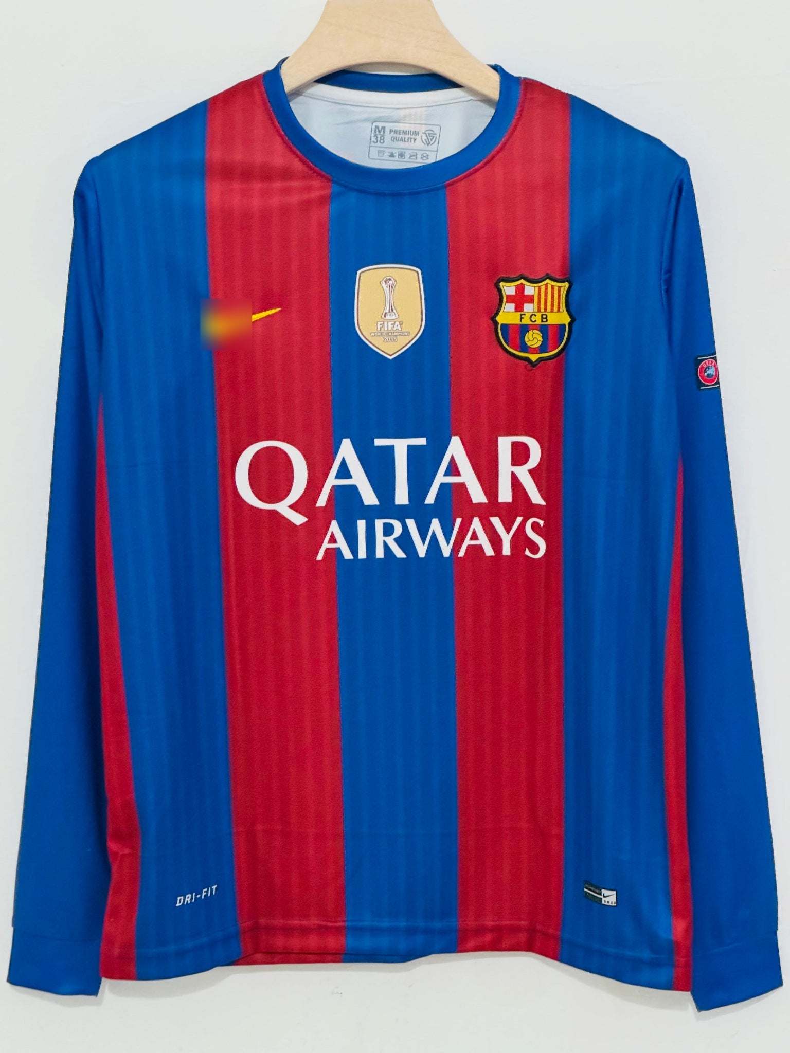 Celebrate Greatness with the 2016-17 Barcelona Home Jersey – Messi Full Sleeve Embroidery Edition