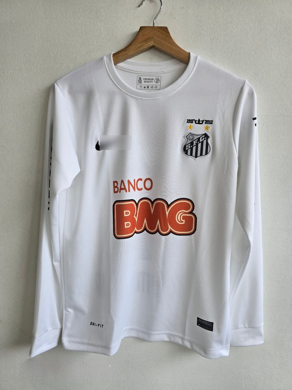 Neymar’s Legacy with the 2011-12 Santos Home Jersey full sleeve