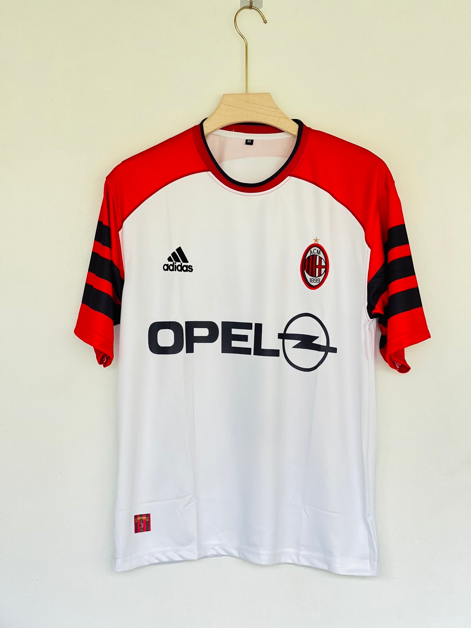 1999-00 AC Milan Training 5 Sleev Kit - Maldini White Edition Embroidered