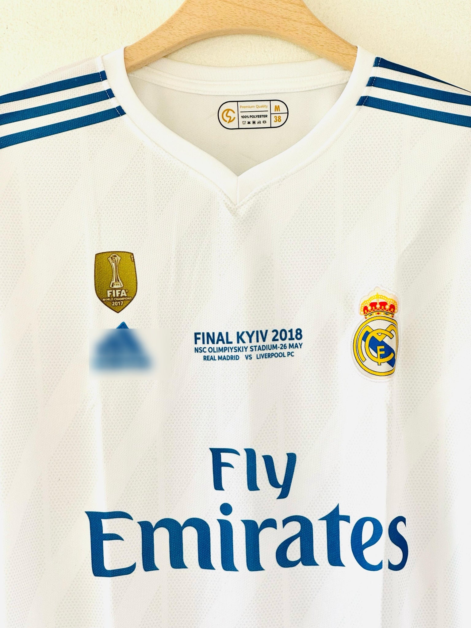 2017-18 Real Madrid Home Jersey – Cristiano Ronaldo Full Sleeve Embroidery Edition