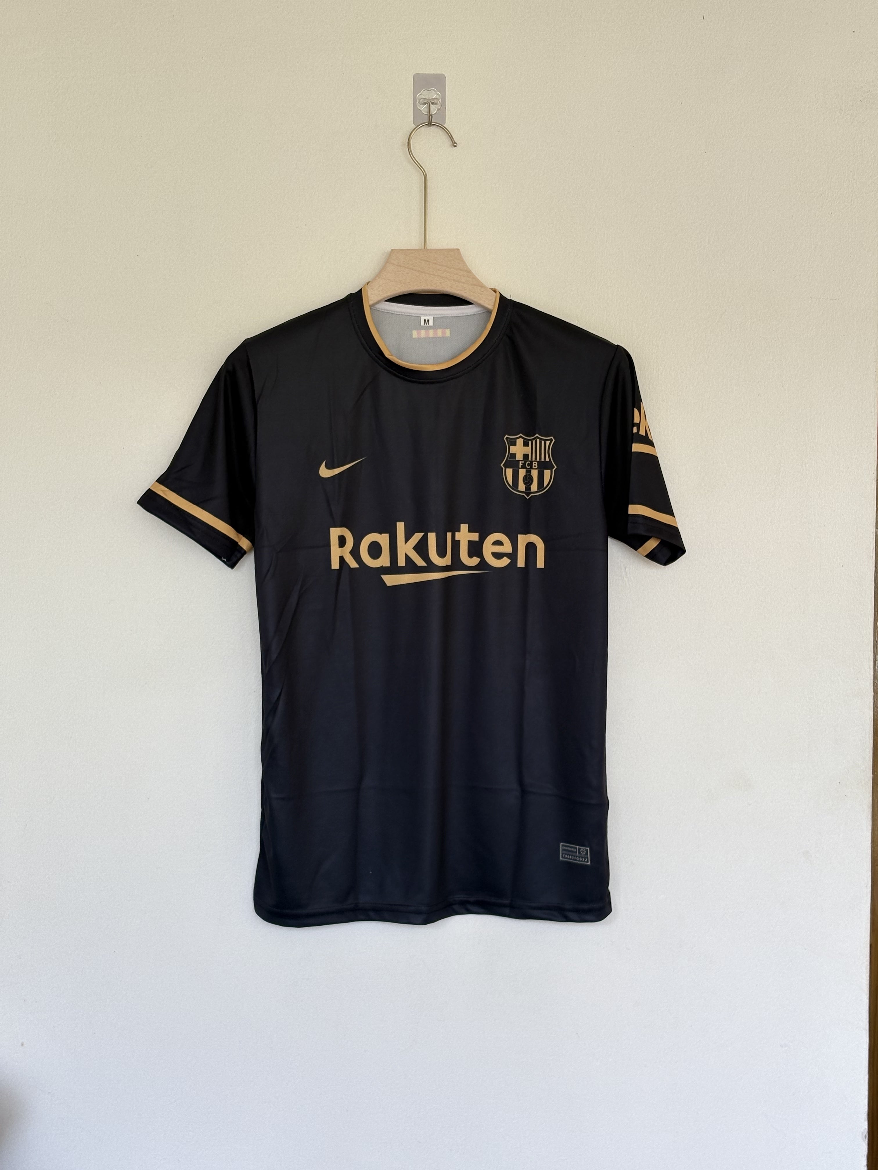 2020-21 Barcelona Away Kit - Black and Gold Messi Edition