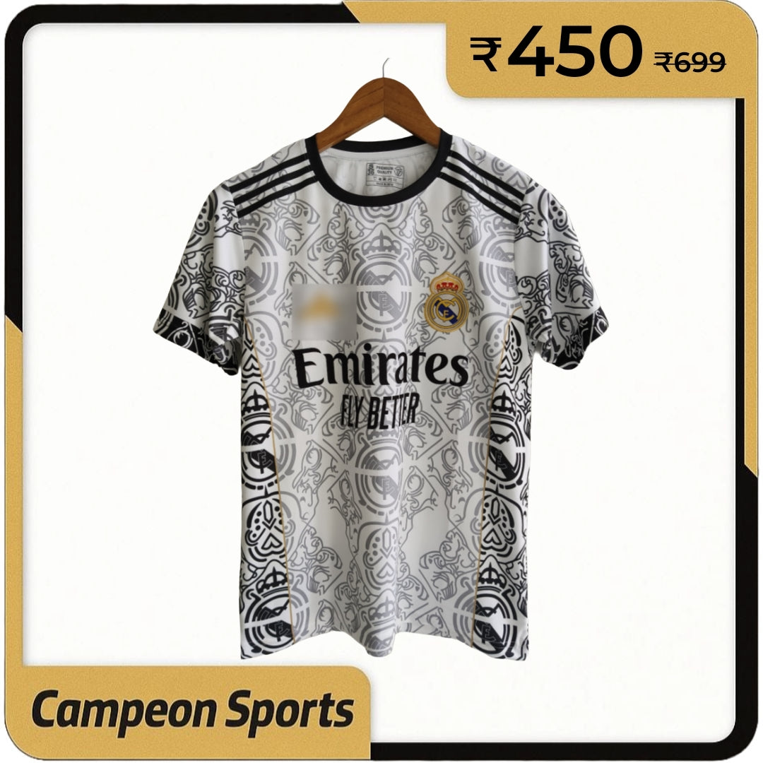 Where History Meets Innovation – 2025 Real Madrid white dragon Edition Jersey