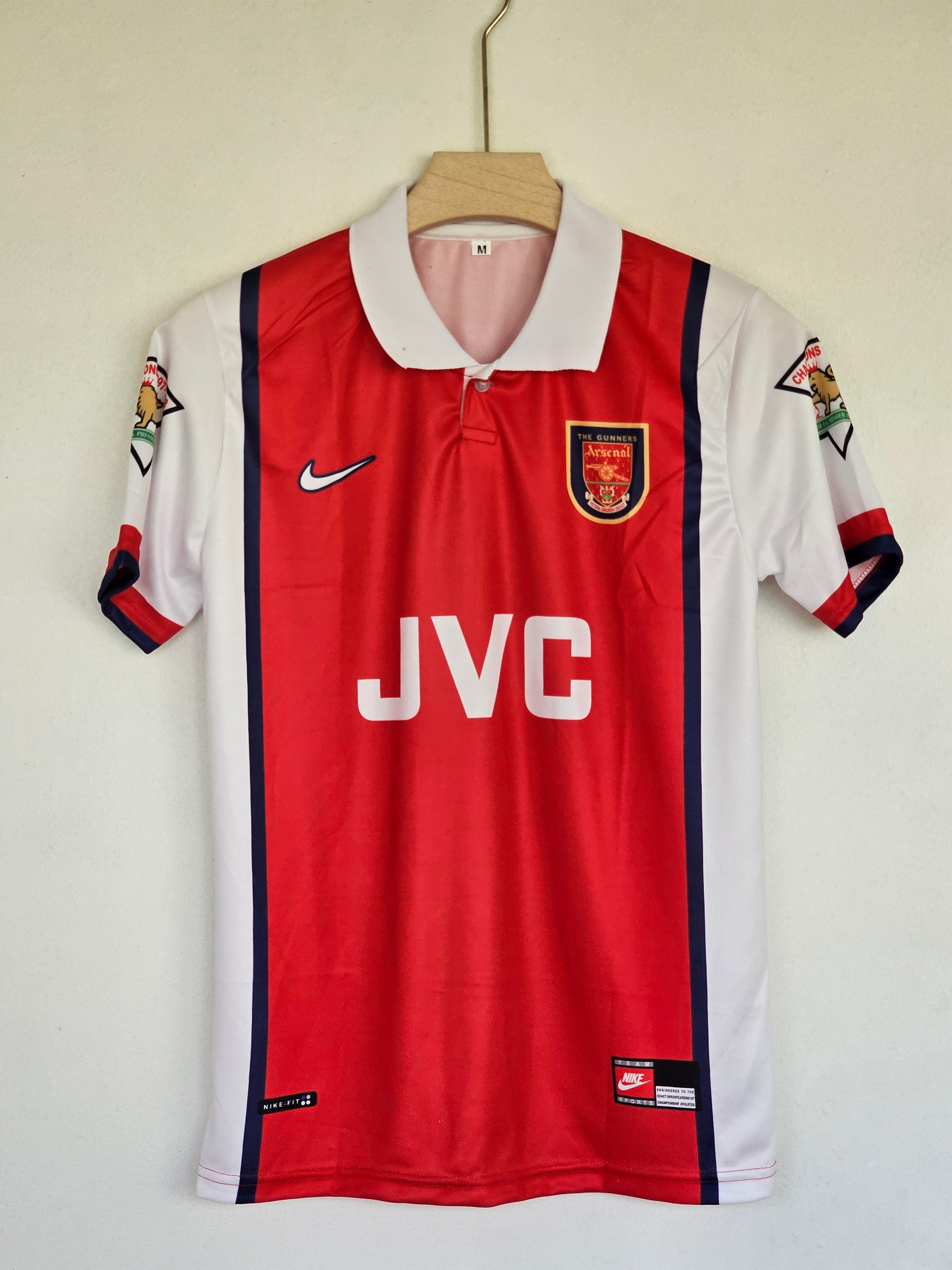 1998-99 Arsenal Home Jersey - Bergkamp Edition