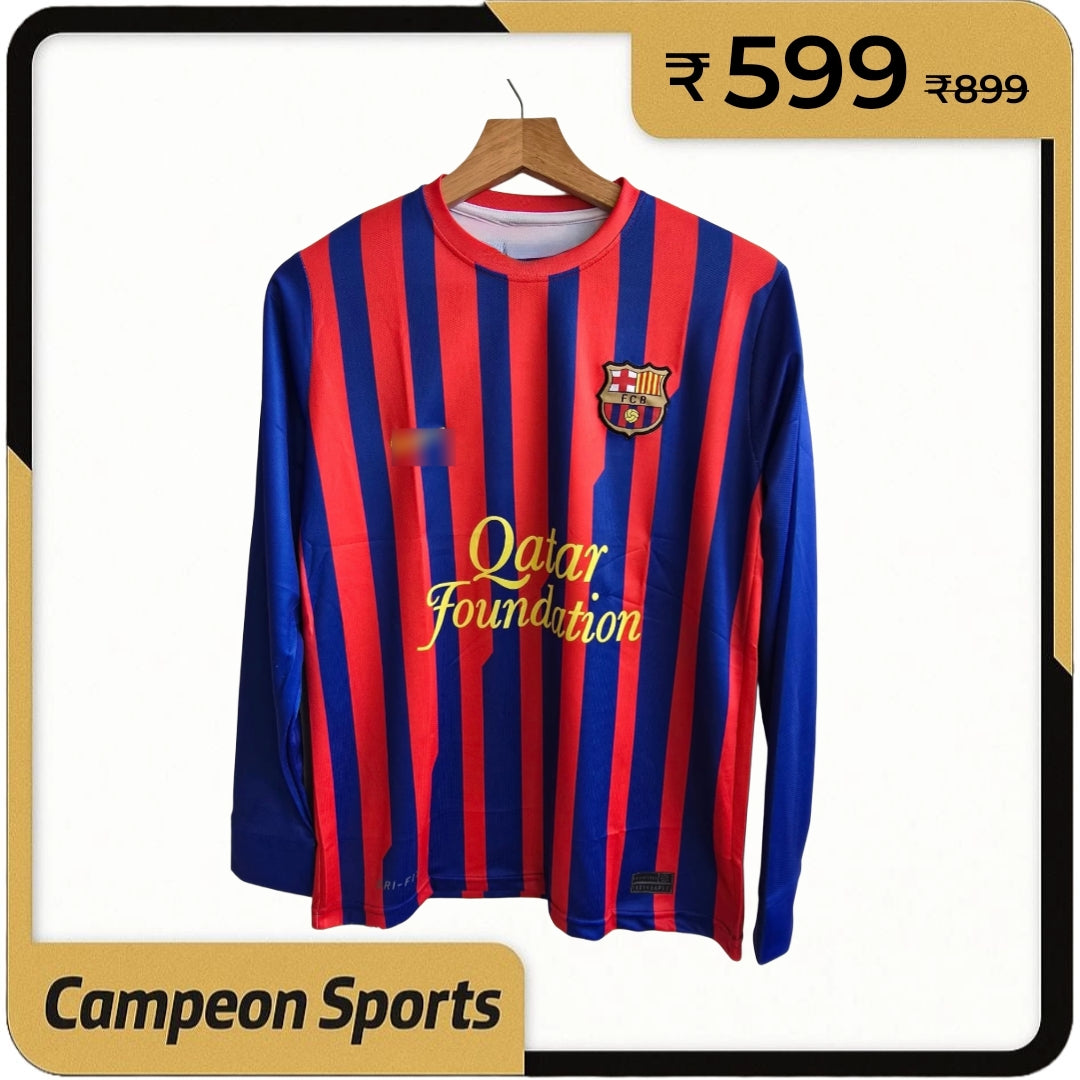 Messi’s Brilliance with the 2011-12 Barcelona Home Full sleeve Jersey