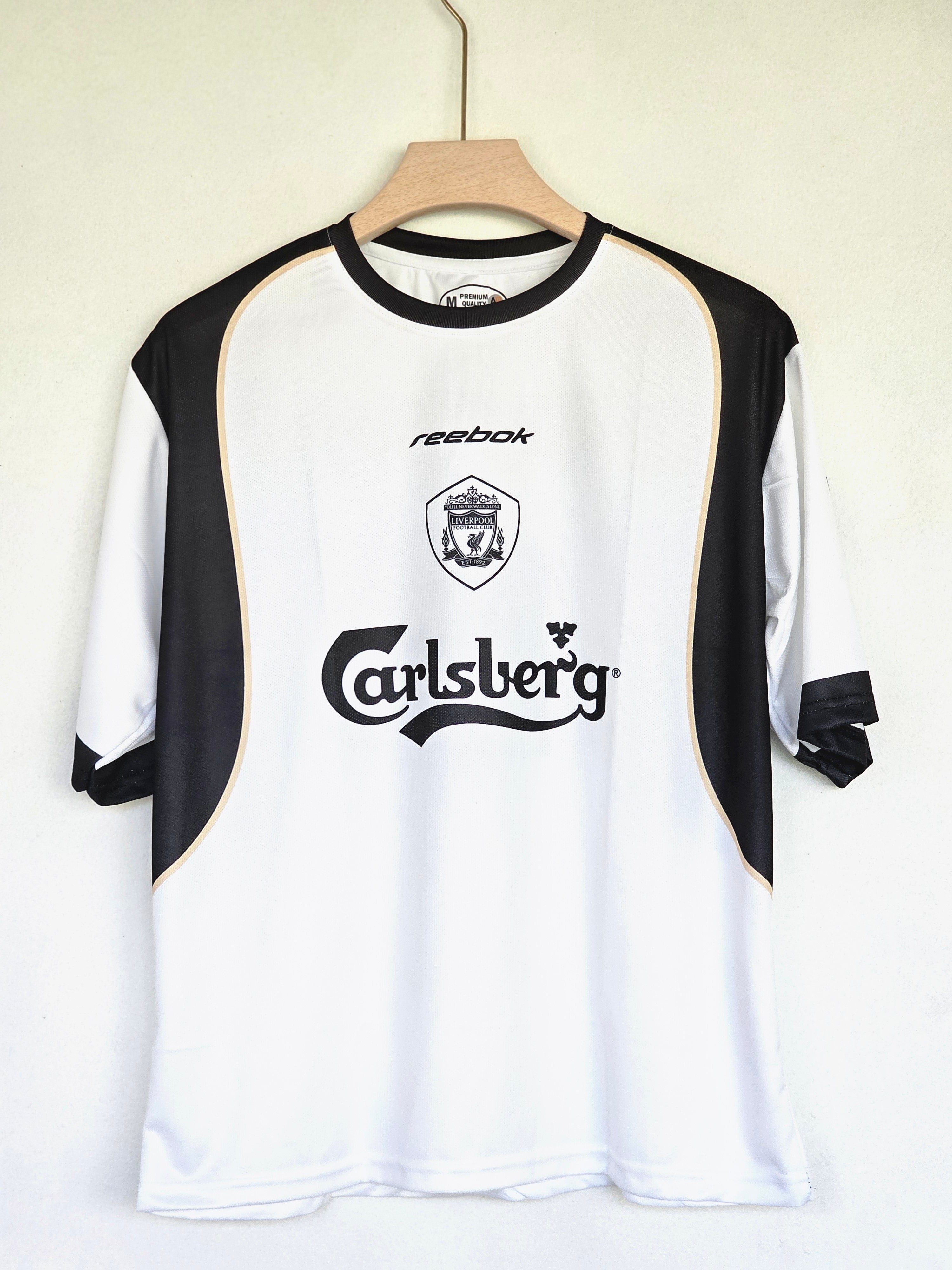 2001-02 Liverpool Away Jersey - Five-Sleeve Gerrard Edition