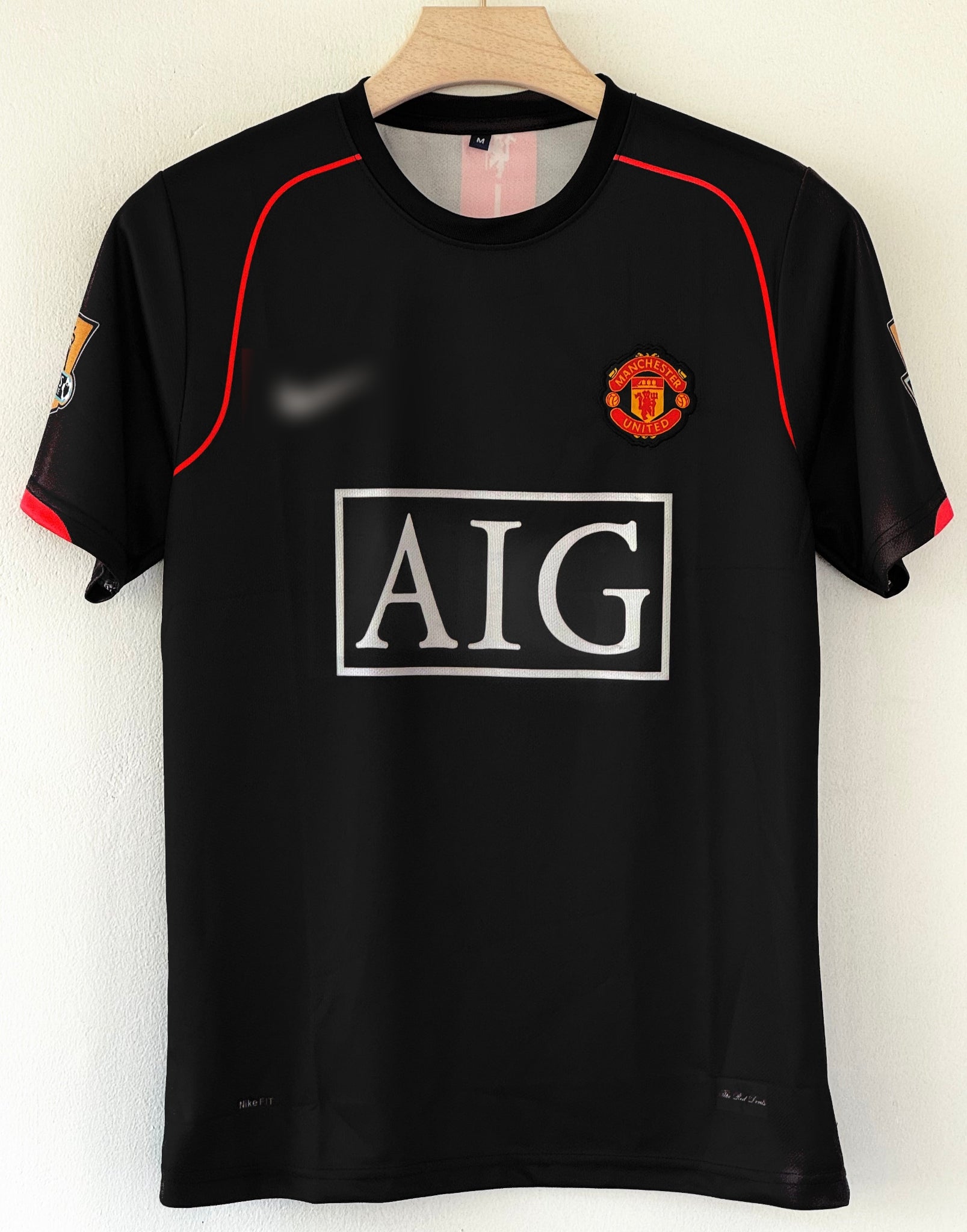 2007 Manchester United Away Kit Embroidery - A Classic Red Devils Masterpiece  Ronaldo Edition