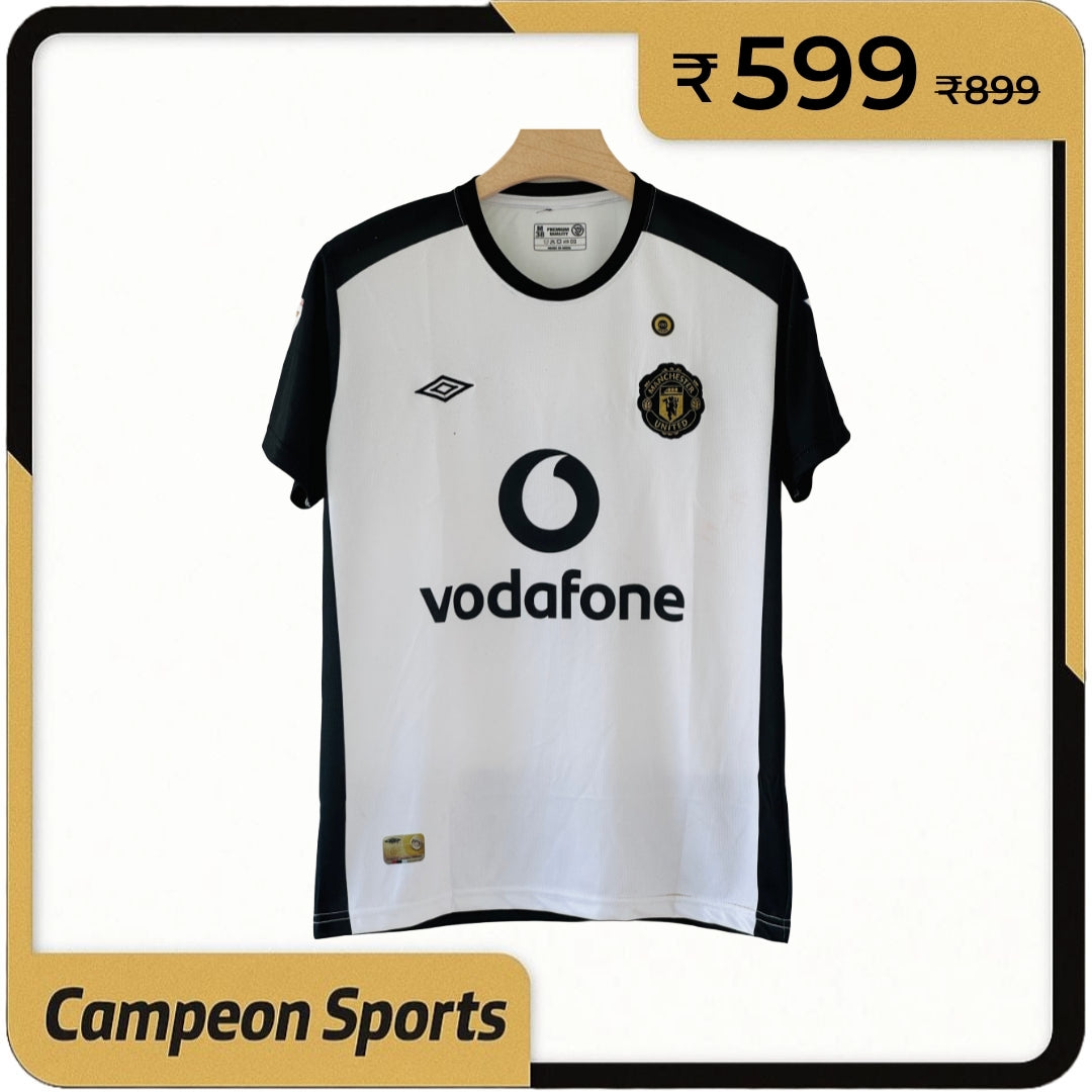 2001-02 Manchester United Away Jersey - David Beckham Embroidery