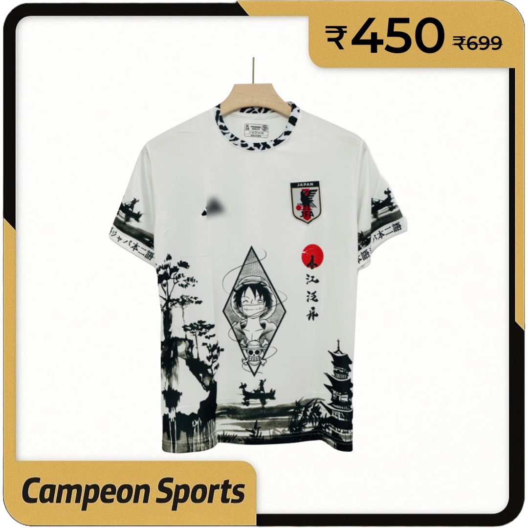 Set Sail with the Japan x One Piece Monkey D. Luffy Jersey – Embroidery Edition