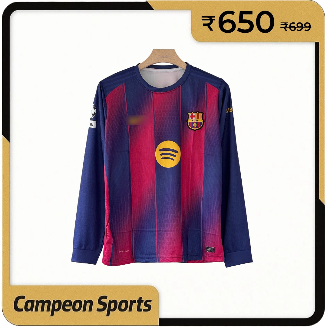The Heart of the Camp Nou – Barcelona 2025/26 Home Kit Full sleeve edition