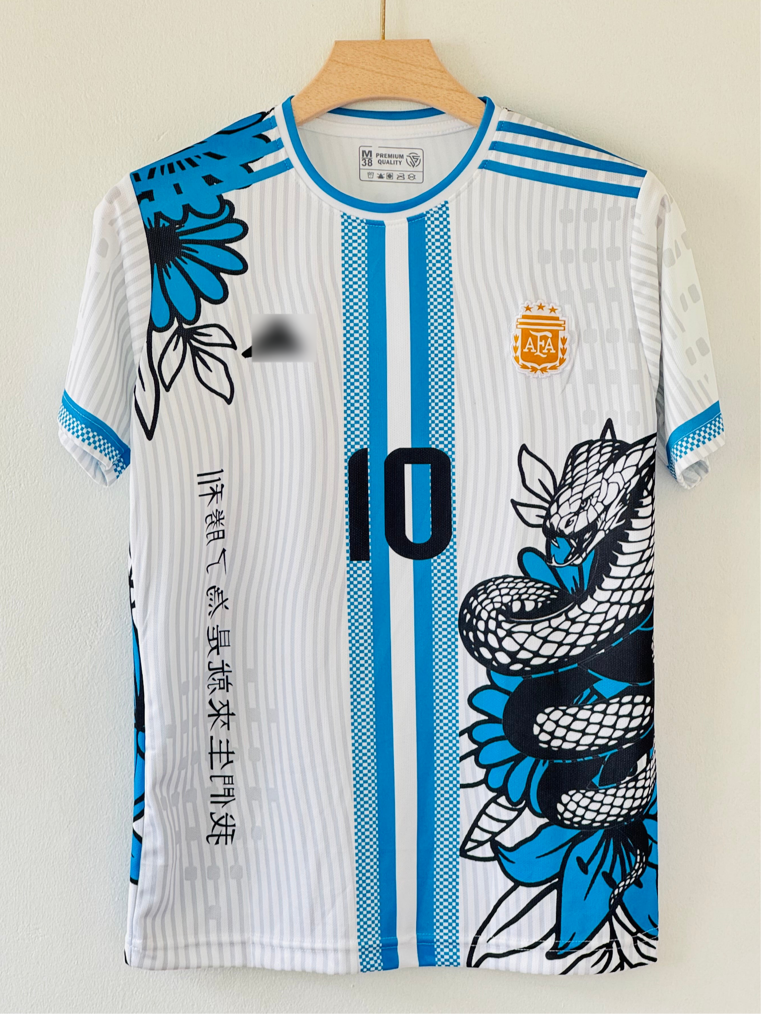 Tribute to the Greatest – Argentina Special Edition Jersey – Lionel Messi Edition embroidery( blue)