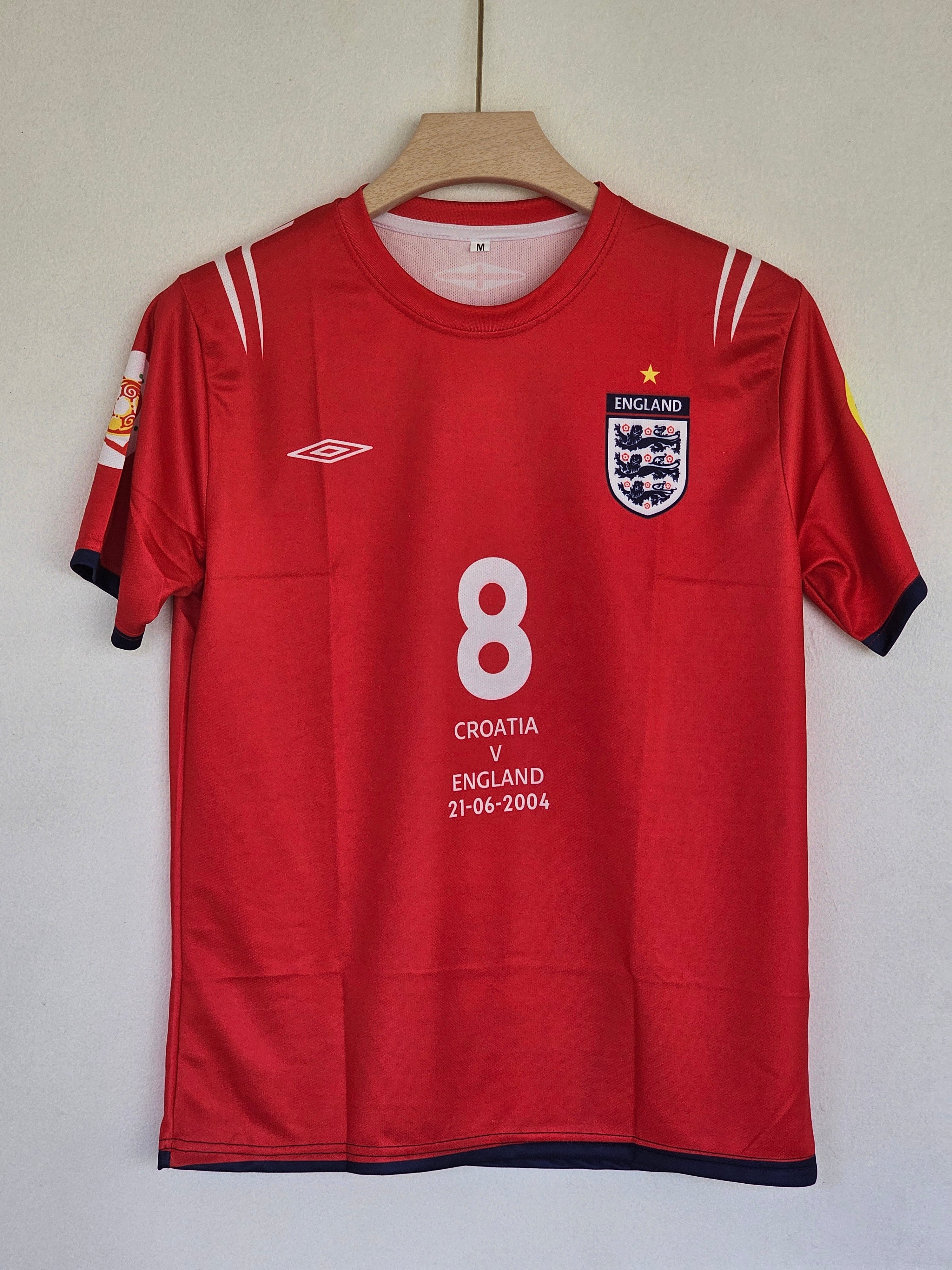 2004 England Away Jersey - Paul Scholes Edition